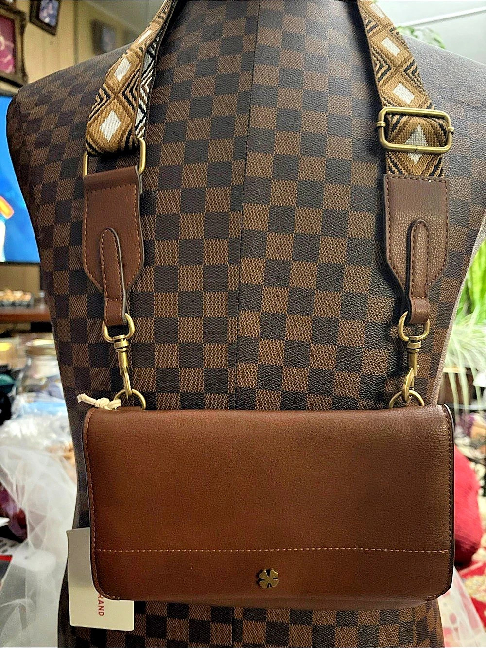 Lucky Brand Olly Crossbody Bag Brown & Black